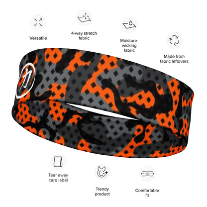 DrDamon Orange Camo Headband