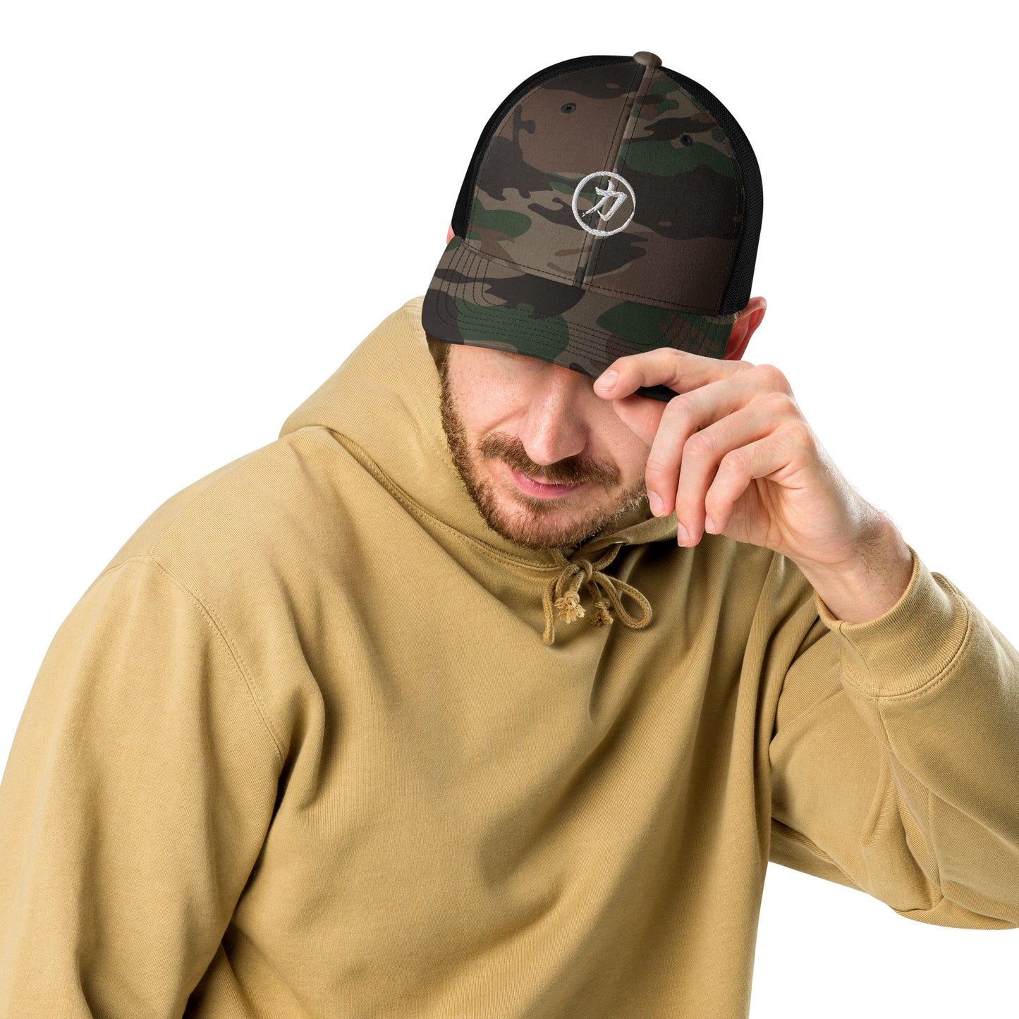 DrDamon Camo Trucker Hat